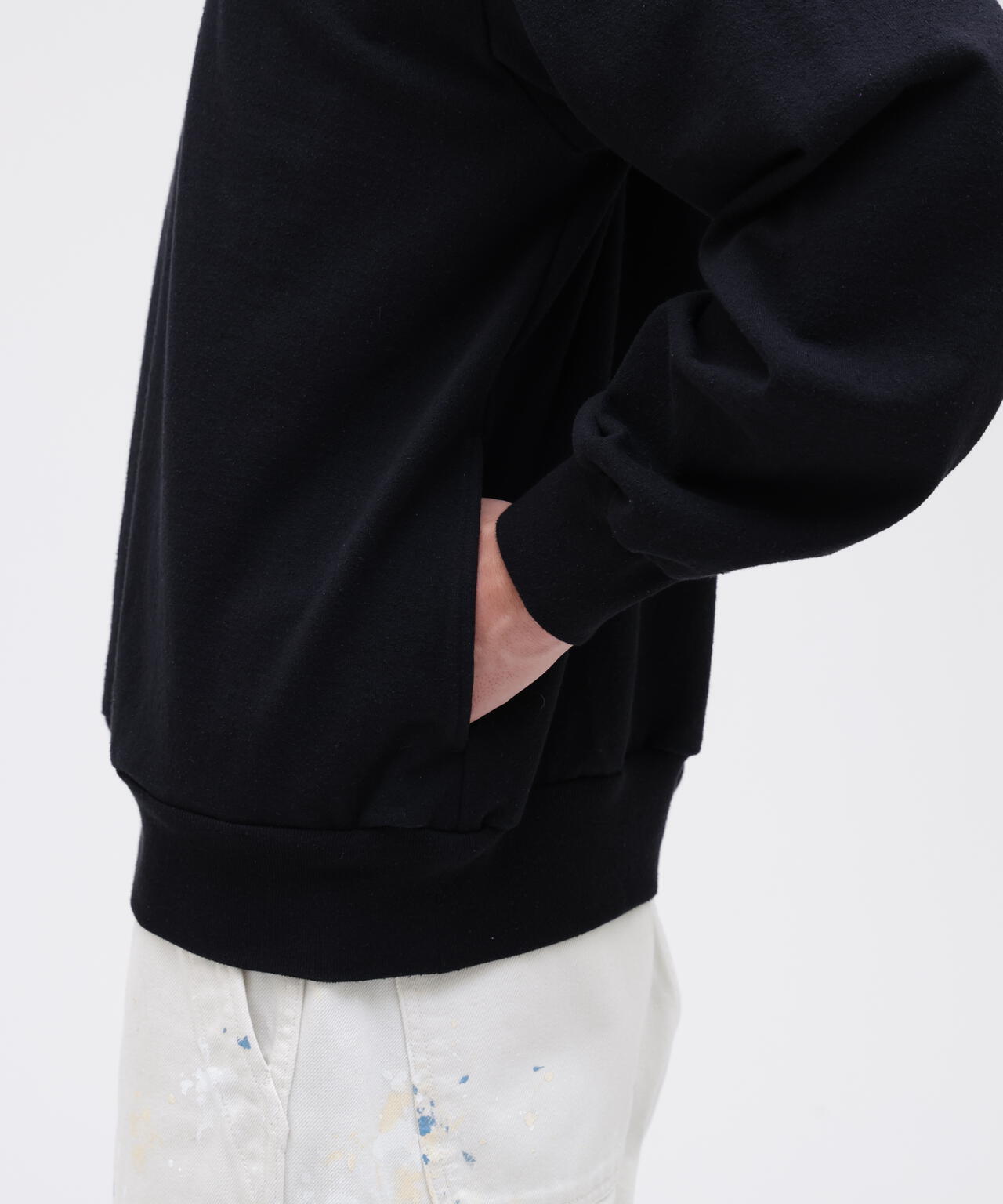 blurhms / COTTON SILK NEP HARF-ZIP PULLOVER | THE LIBRARY（ザ