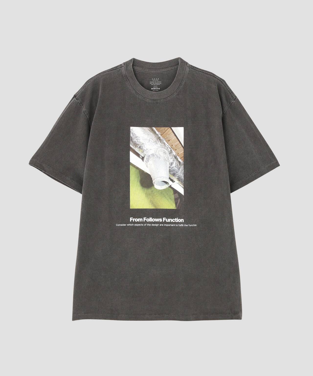 KURO / 17/-ROUND SHAPE DYED TEE ''From Follows Function'' | THE