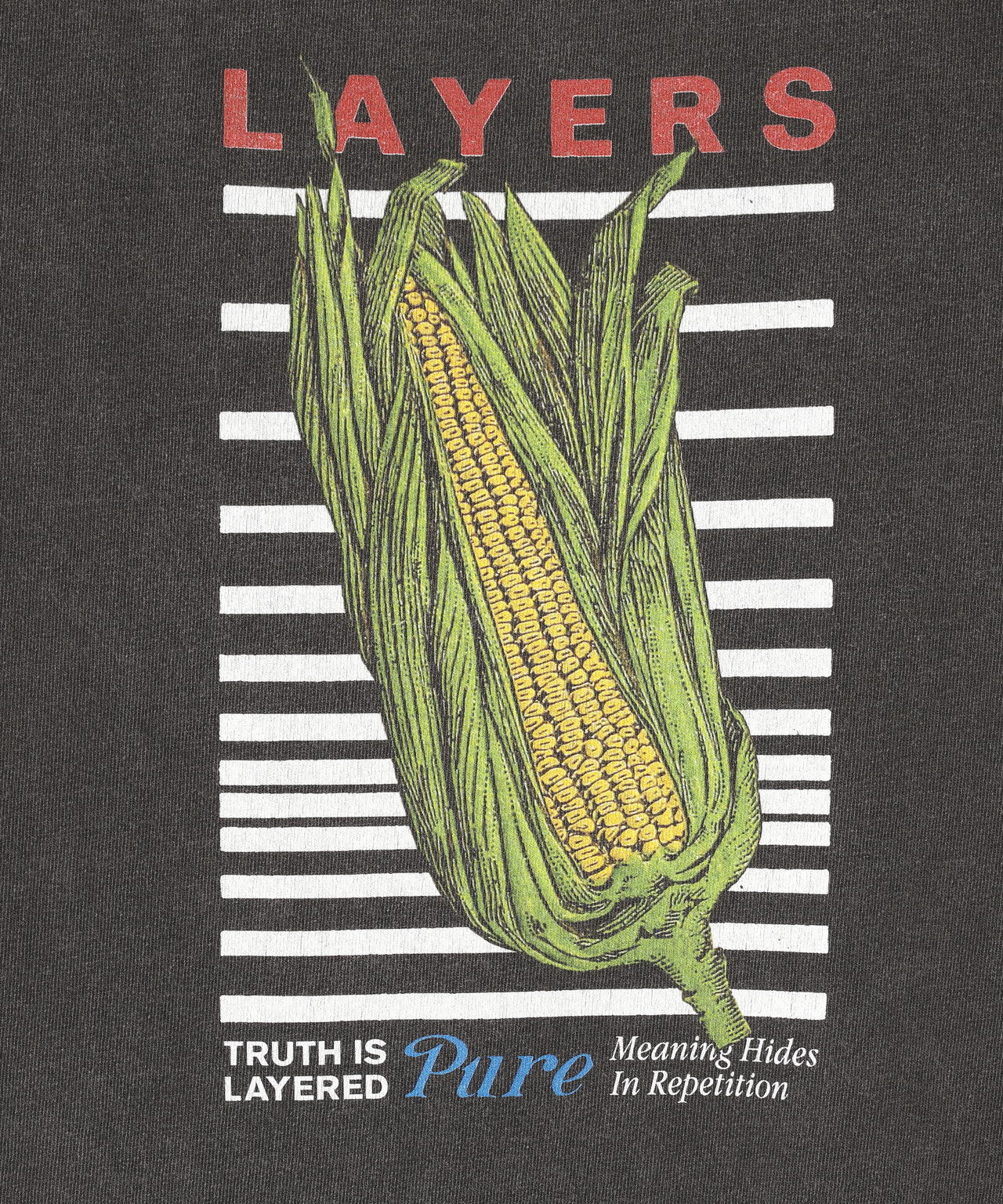 KURO / 17/-ROUND SHAPE DYED TEE ''LAYERS'' | THE LIBRARY（ザ