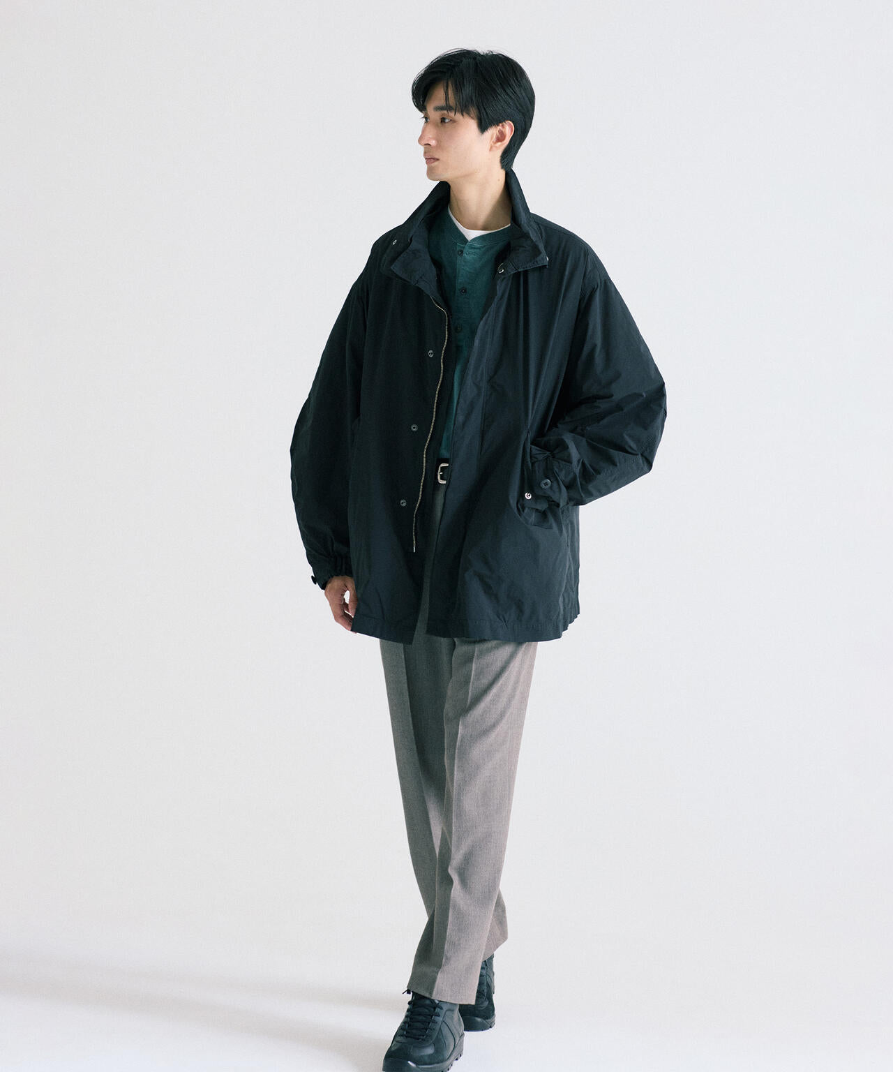 ジャケット・アウター sowell technical nylon short mods coat ATON / AIR WEATHER SHORT MODS COAT | THE LIBRARY（ザ ライブラリー