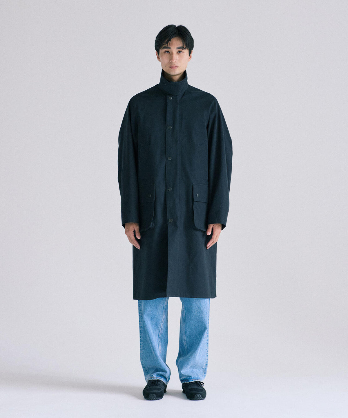 blurhms / HARD TWIST GABARDINE RIDING COAT