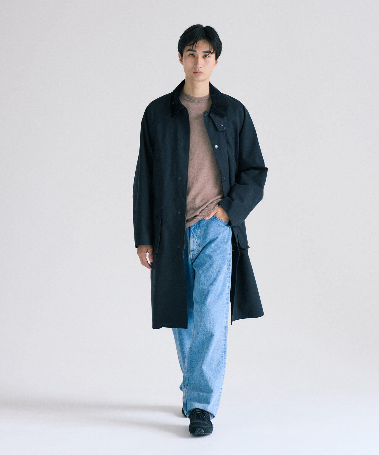blurhms / HARD TWIST GABARDINE RIDING COAT