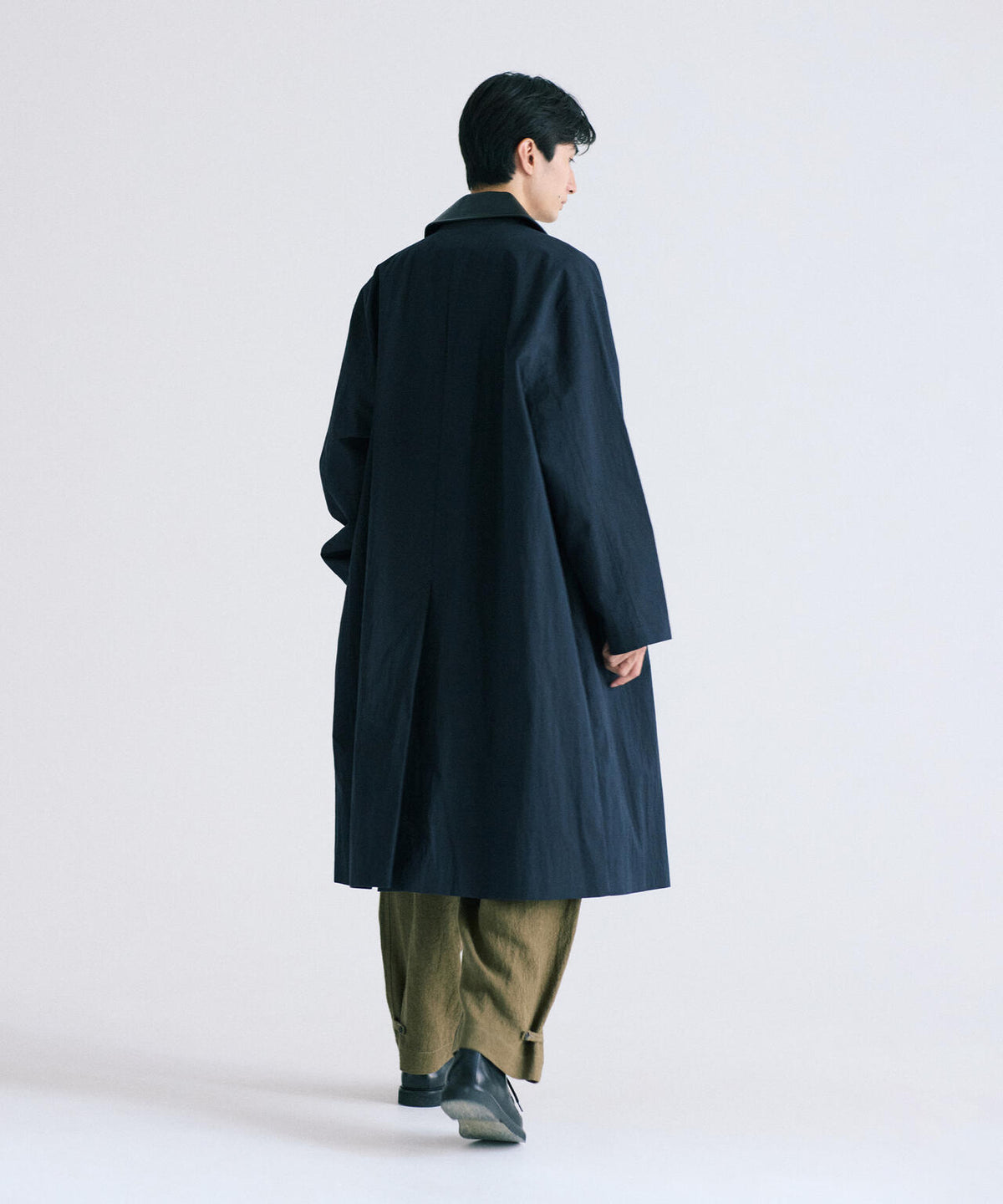 STUDIO NICHOLSON / WASHED WEATHER CLOTH TRENCH COAT