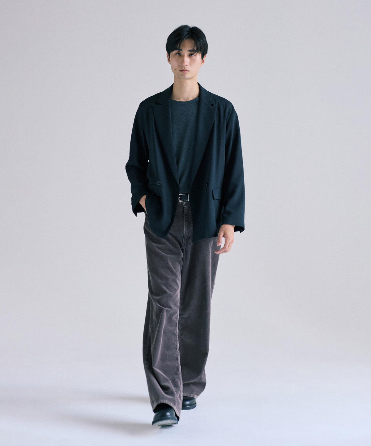 IRENISA / DOUBLE-BREASTED RELAX SHOULDER JACKET