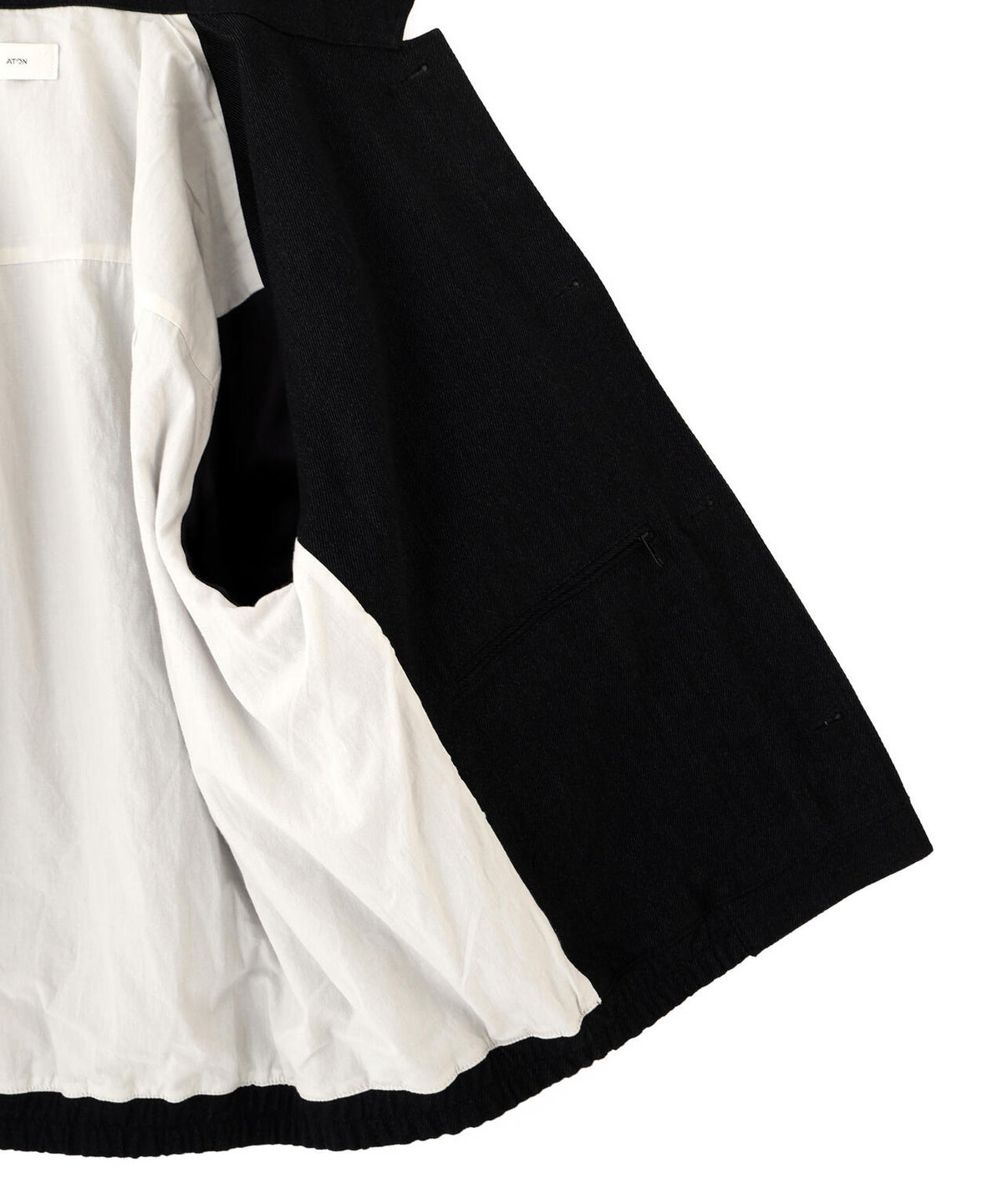 ATON / WOOL COTTON KERSEY WORK JACKET