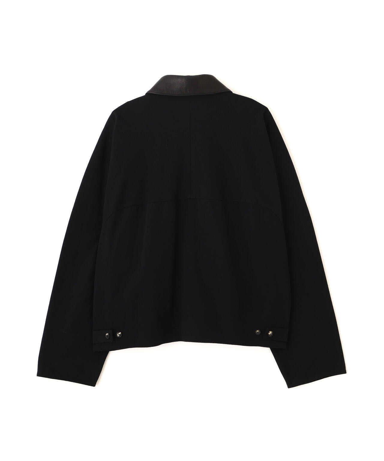 別注] blurhms / [UNISEX] DENIM-LEATHER SHORT JACKET | THE LIBRARY