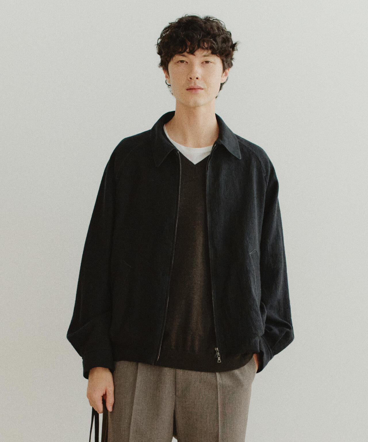 別注] blurhmsROOTSTOCK / RAMIE LINEN WOOL SPORTS JACKET | THE