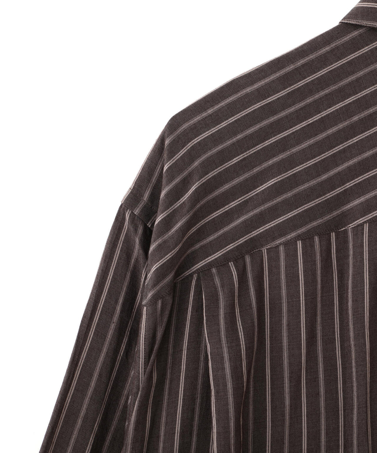 STUDIO NICHOLSON / LYOCELL SILK STRIPE BOXY OVERSIZED SHIRT