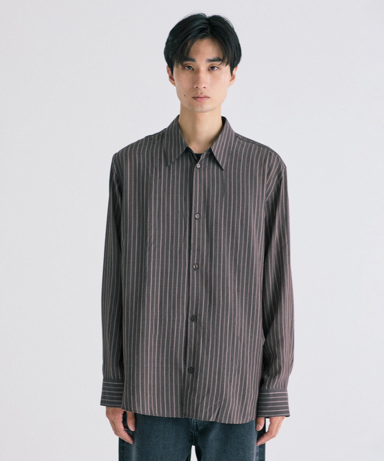 COLLAB WEAR STUDIOシャツまとめ売り（コメント必須） STUDIO NICHOLSON / LYOCELL SILK STRIPE BOXY OVERSIZED SHIRT | THE