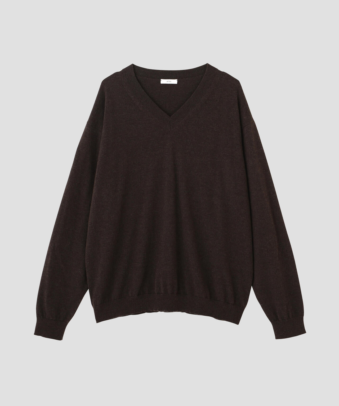 ATON / COTTON YAK KNIT V-NECK SWEATER | THE LIBRARY（ザ ライブ
