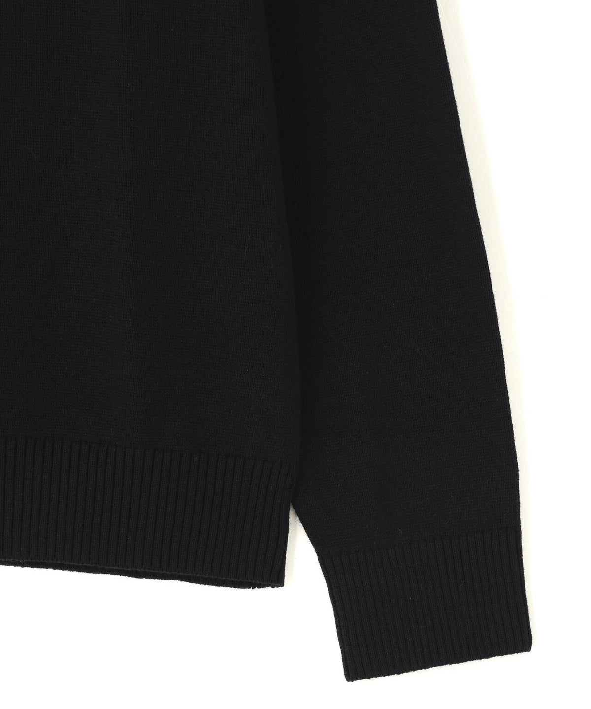 IRENISA / LEATHER TAB KNIT PULLOVER