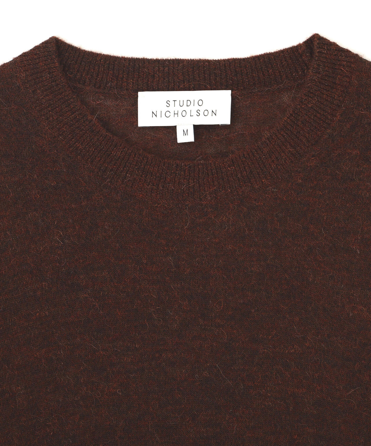 STUDIO NICHOLSON / FINE ALPACA 12GG SLIM FIT CREW NECK
