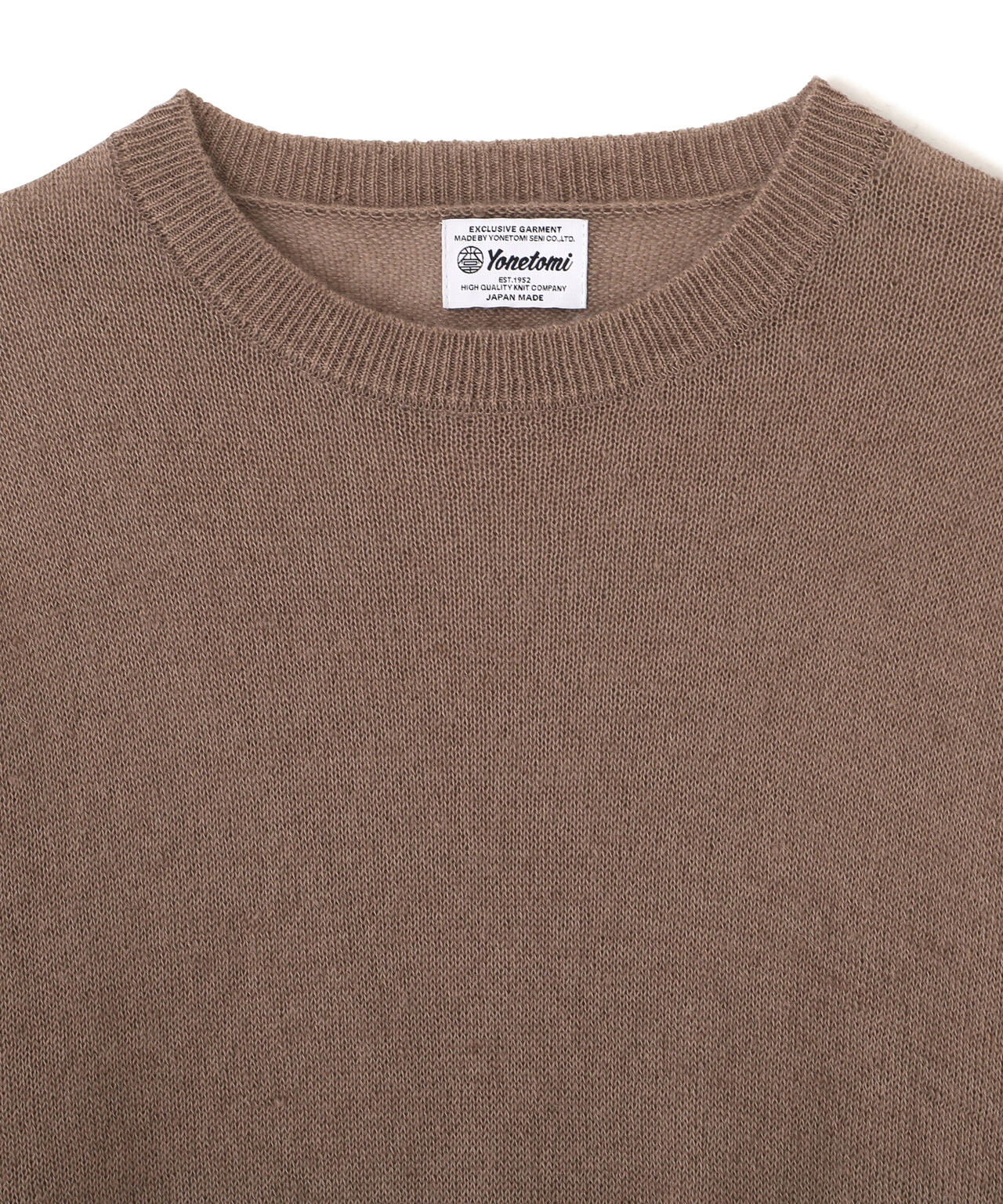 [別注] Yonetomi / [UNISEX] SUPER KID MOHAIR COTTON KNIT CREWNECK