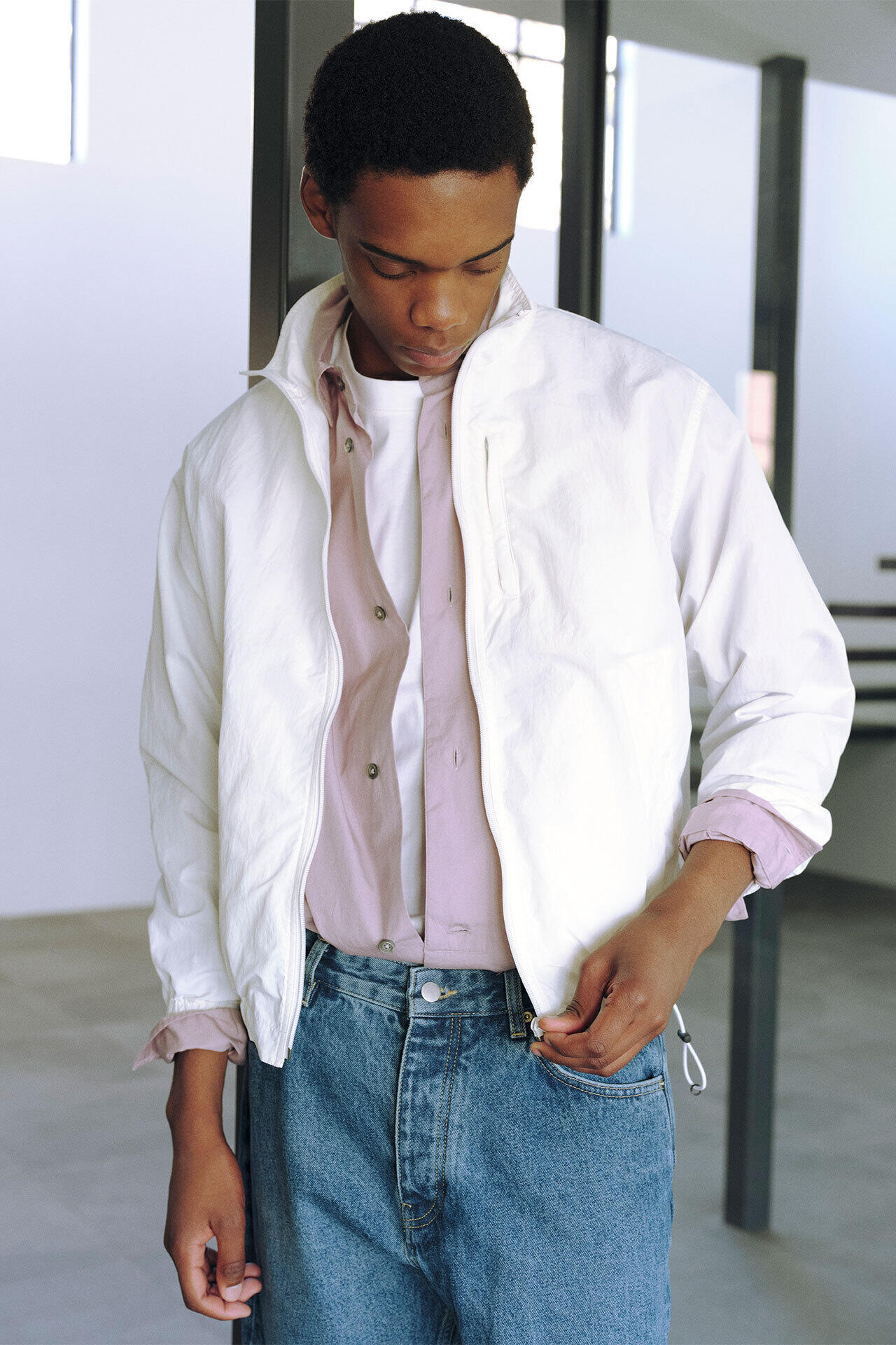 Ｙ / RECYCLE NYLON MIX TAFFETA BZ