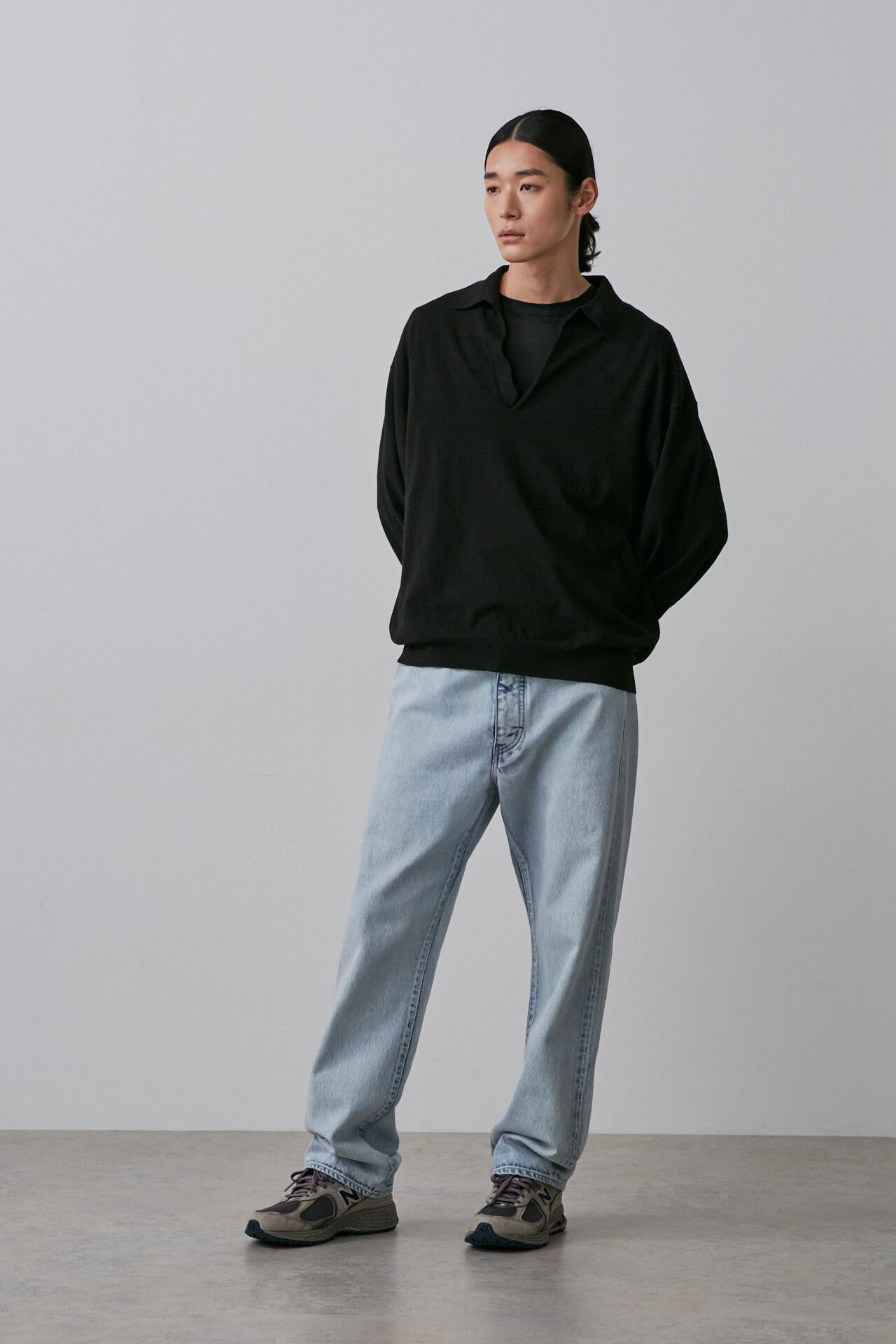 YLEVE / 13.5oz DENIM STRAIGHT FADE