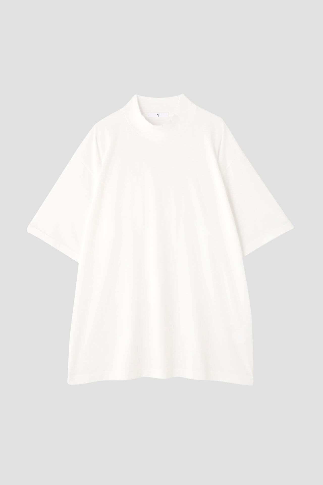 Ｙ / ORGANIC COTTON JERSEY MOCK NECK S/S T