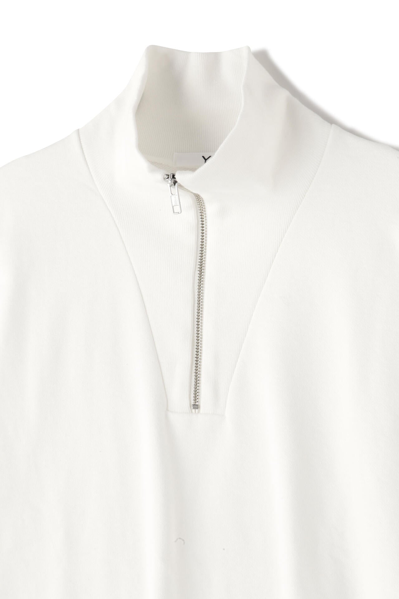 Ｙ / ORGANIC COTTON BLEND HEAVY WEIGHT FLEECE HALF ZIP