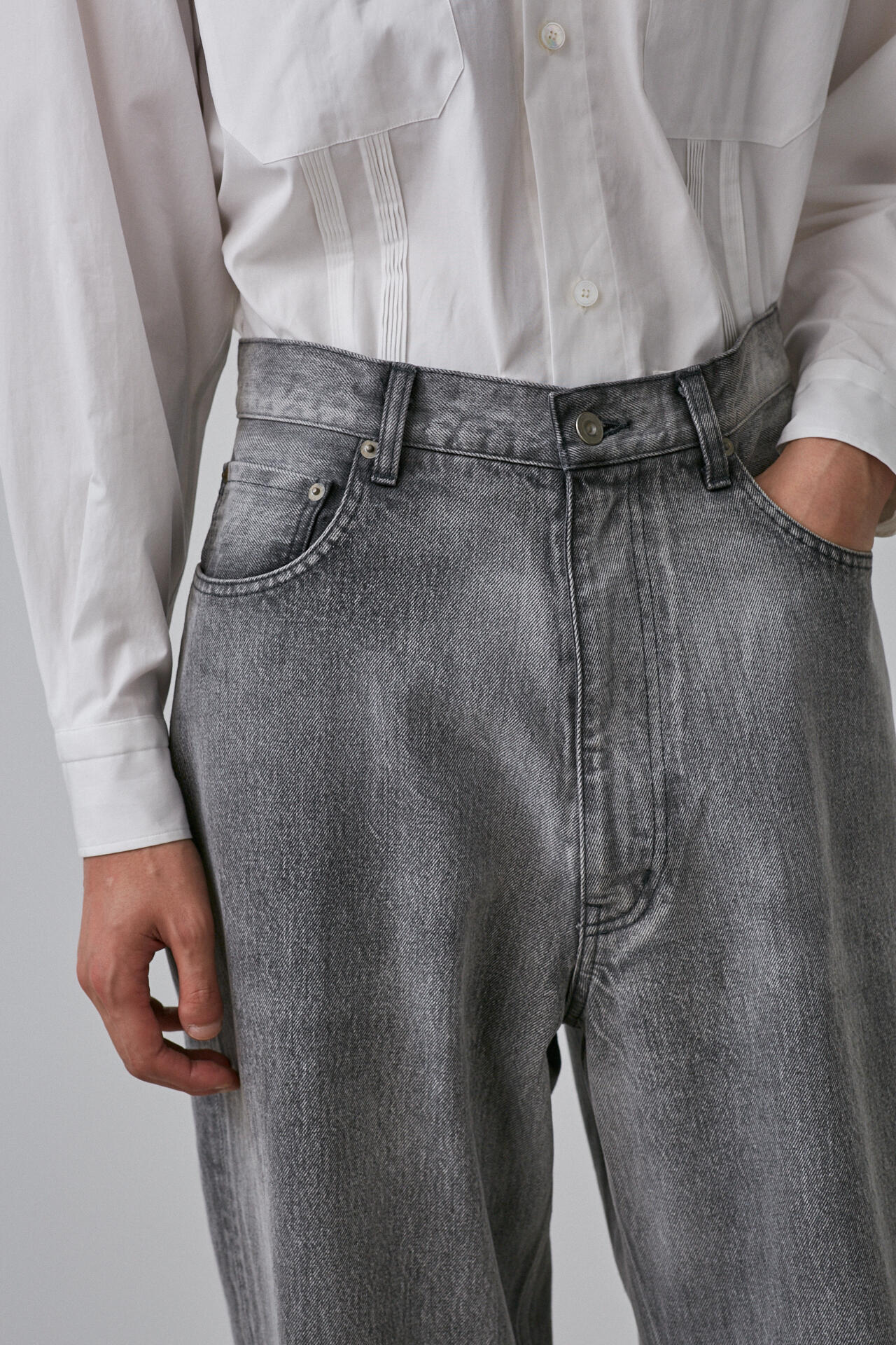 YLEVE / 13.5oz DENIM BAGGY FADE