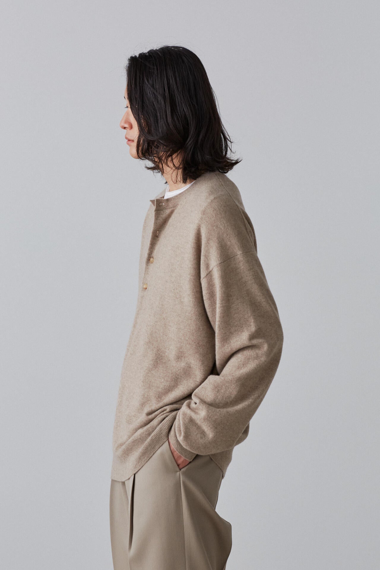 YLÈVE / CASHMERE KN HENRY NECK P/O | YLÈVE（イレーヴ） ｜【公式