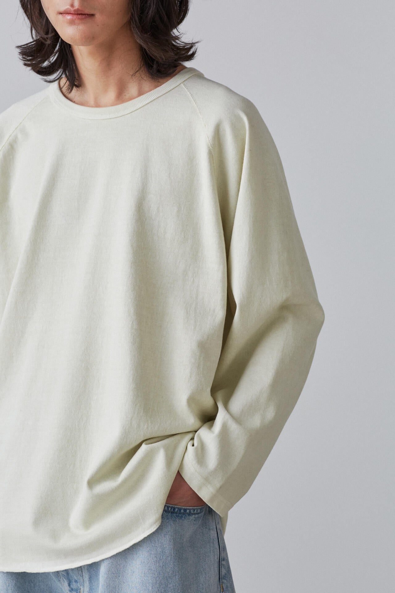 YLÈVE / OPEN END COTTON PIGMENT DYE BASEBALL T | YLÈVE（イレーヴ