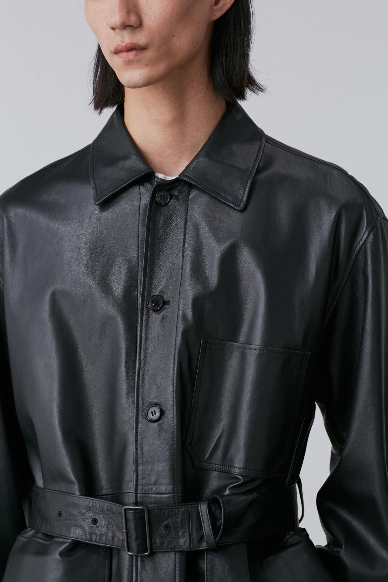 YLÈVE / GLOVE SHEEP LEATHER COVERALL JACKET | YLÈVE（イレーヴ