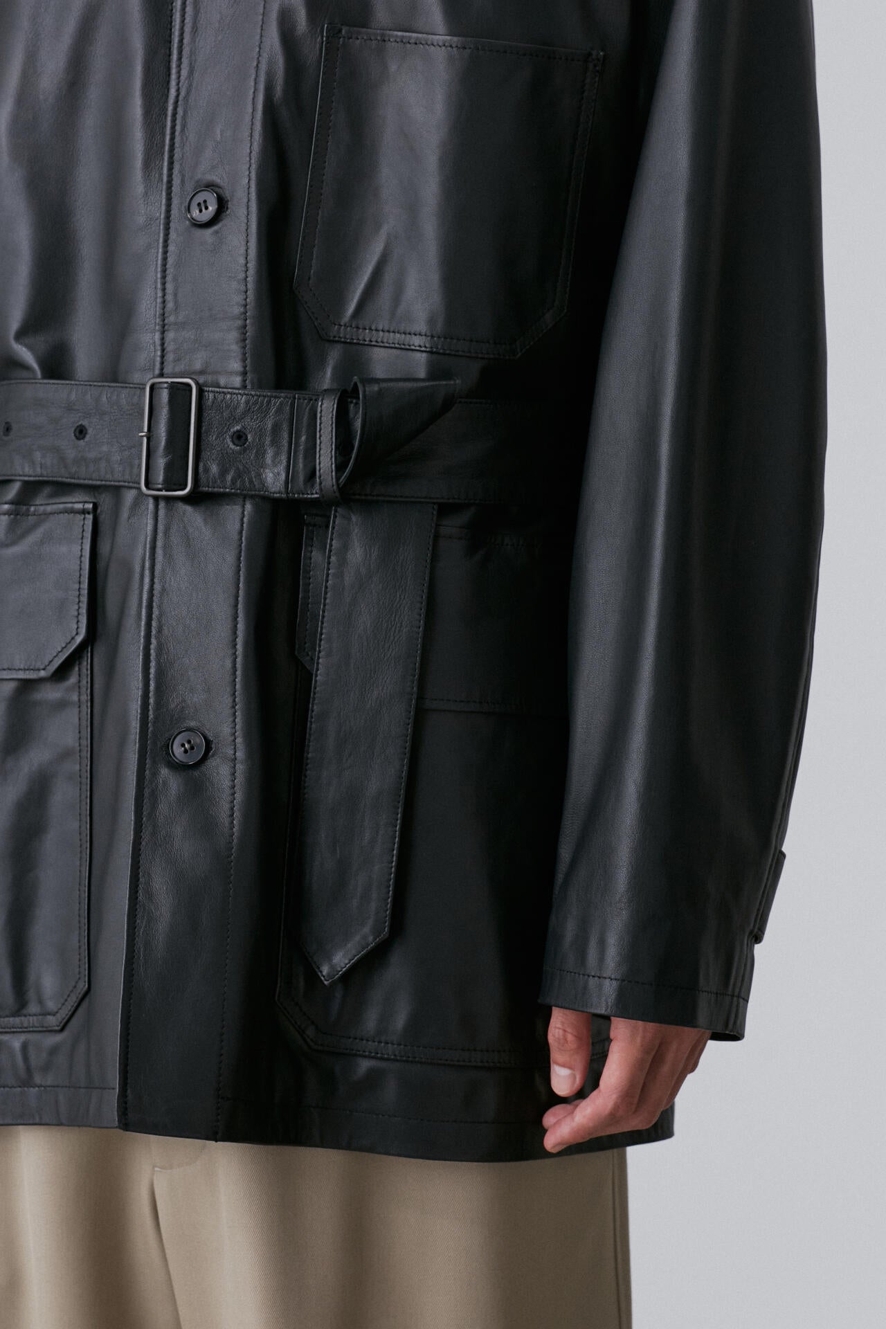 YLÈVE / GLOVE SHEEP LEATHER COVERALL JACKET | YLÈVE（イレーヴ