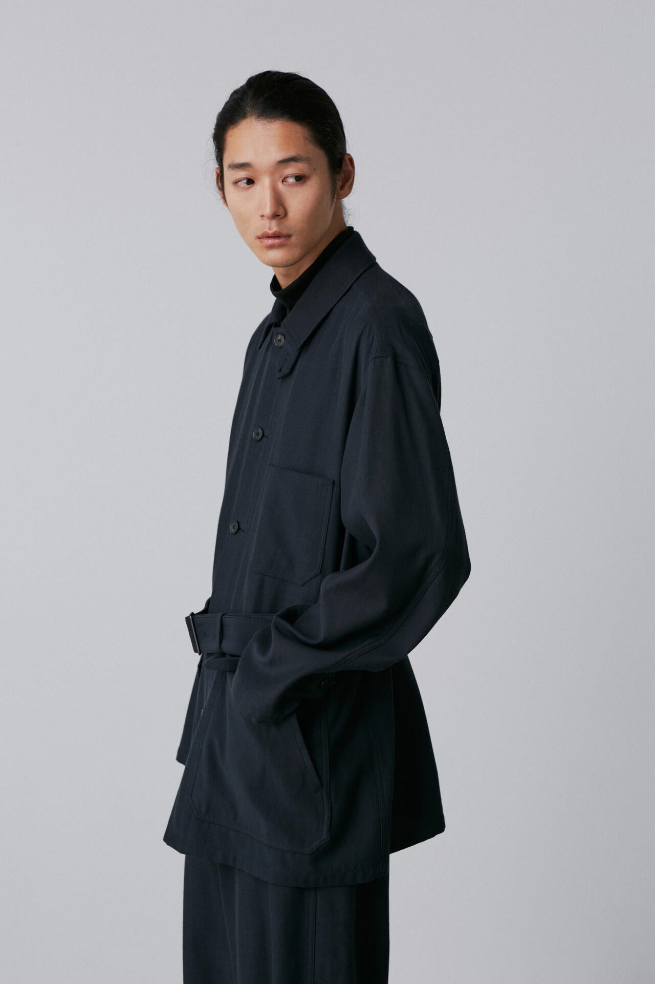 YLEVE / VISCOSE COTTON COVERALL JACKET