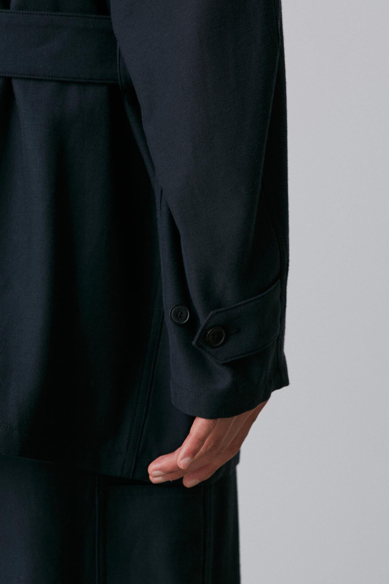 YLEVE / VISCOSE COTTON COVERALL JACKET