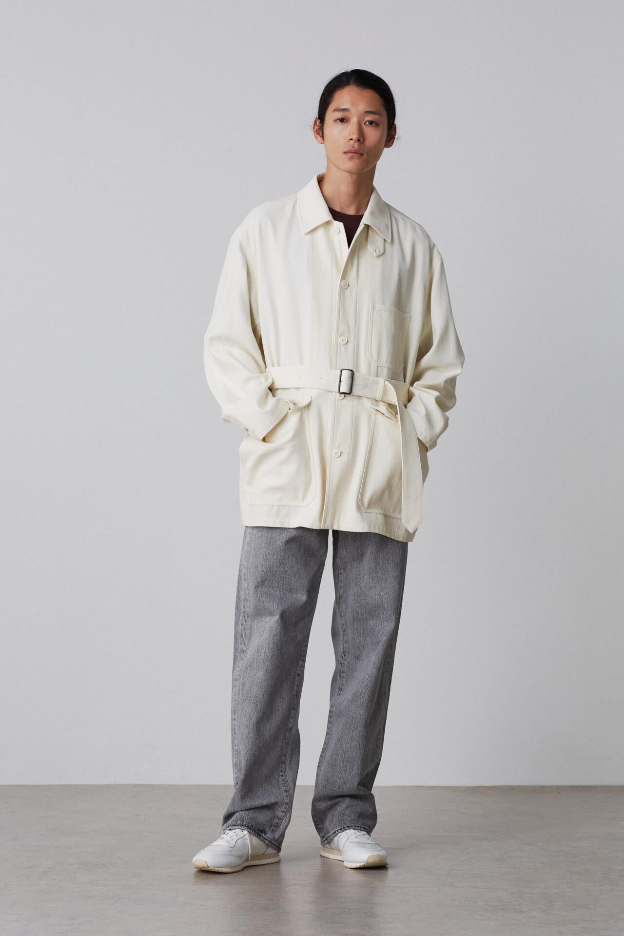 YLEVE / VISCOSE COTTON COVERALL JACKET