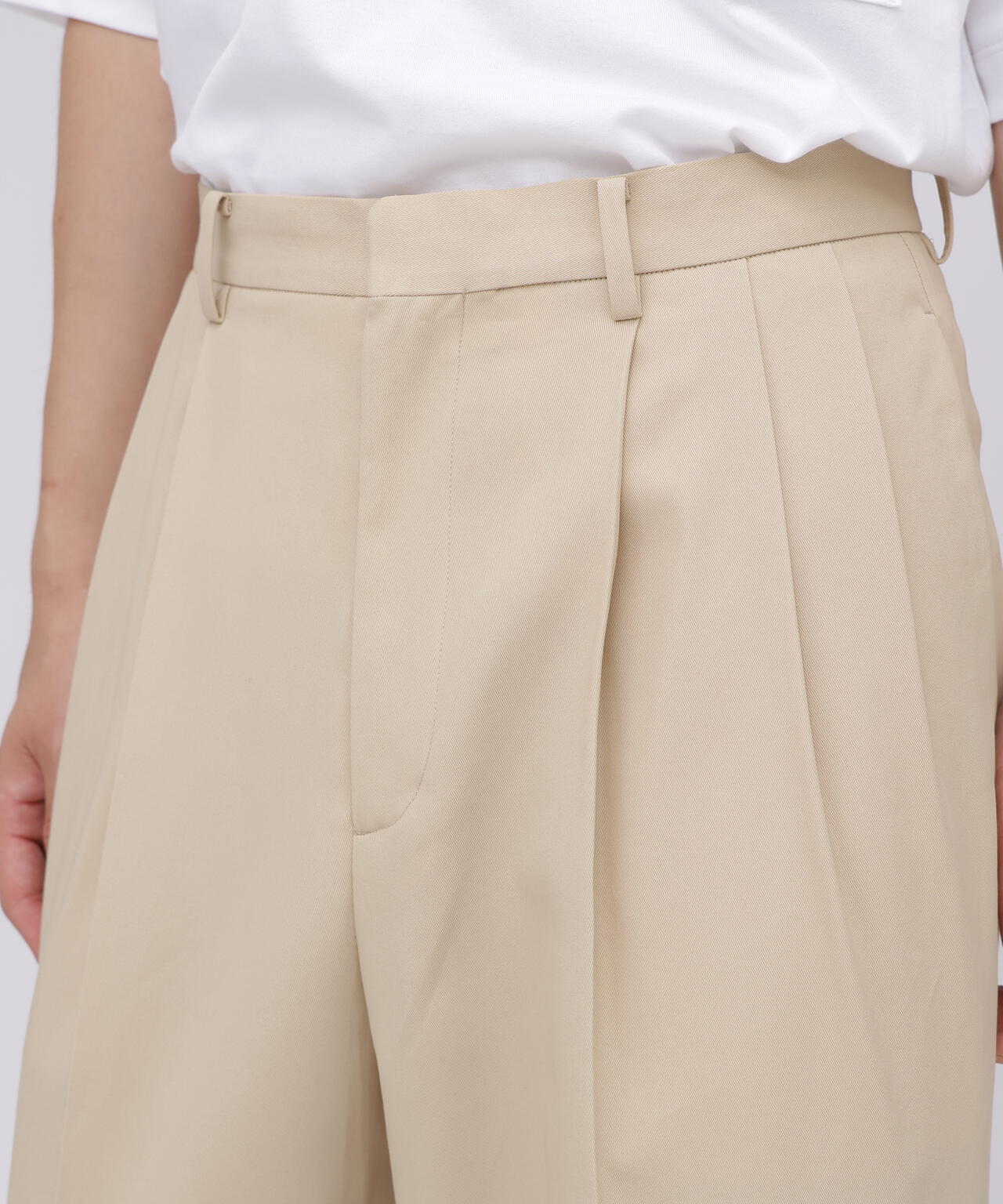 YLÈVE / HIGHTWISTED COTTON GABA TROUSERS