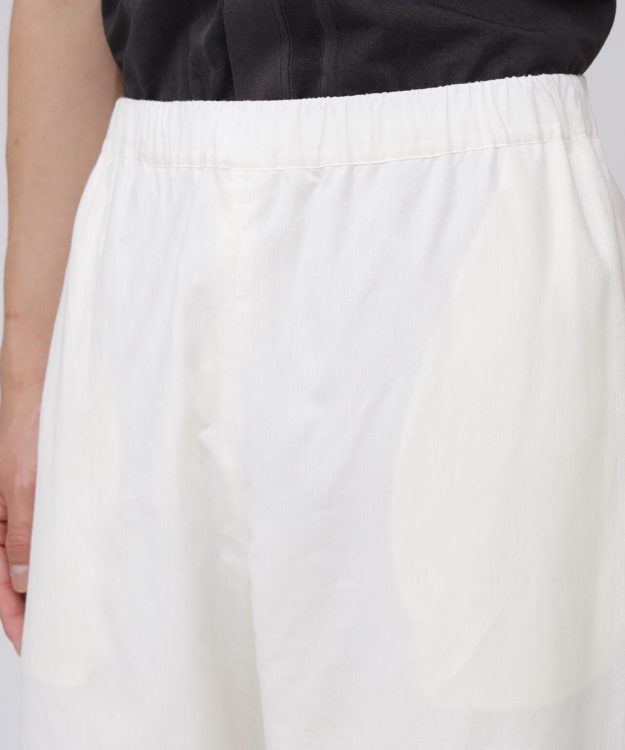 YLÈVE / DOBBY STRIPE CHAMBRAY EASY TROUSERS