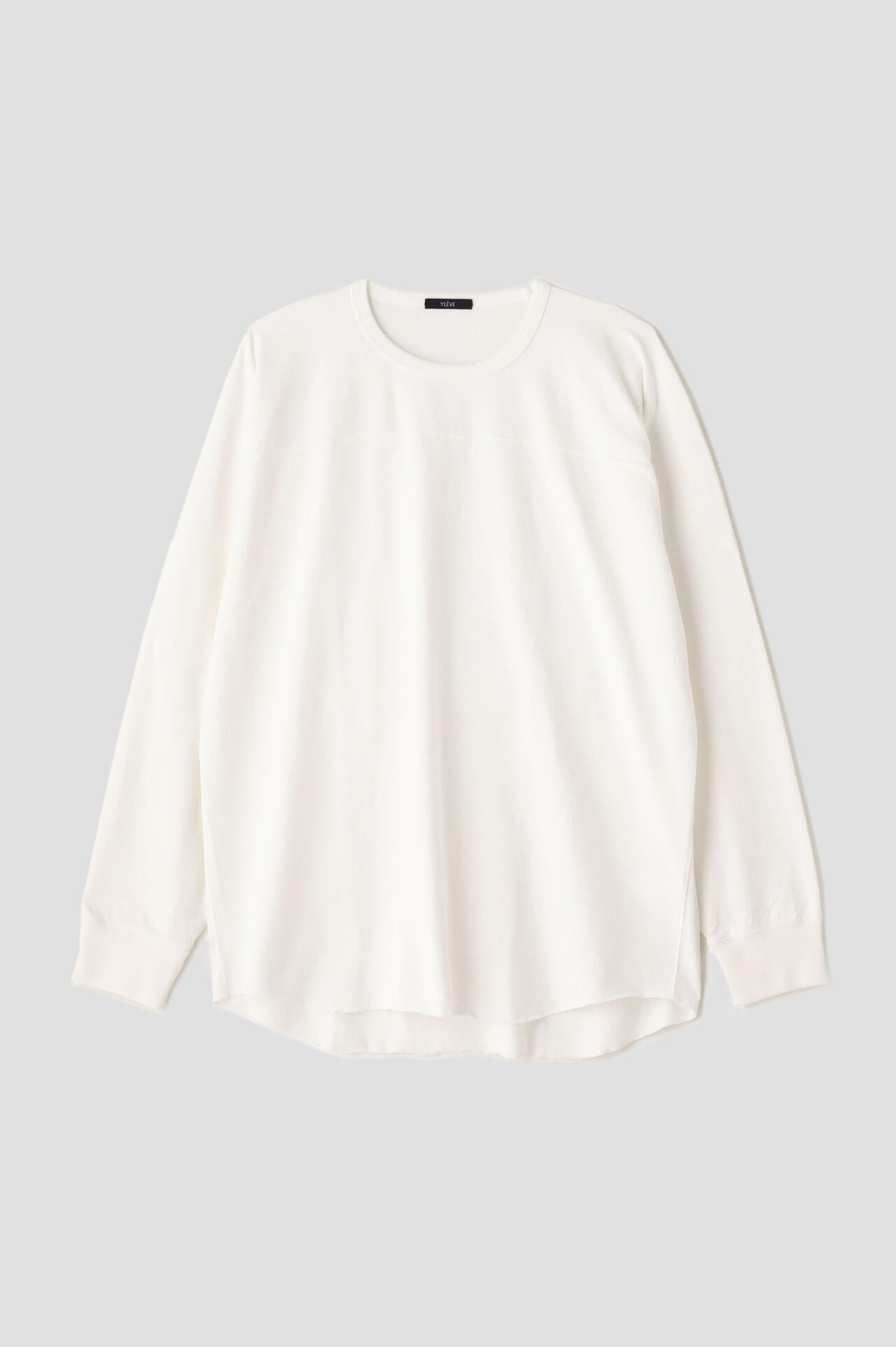 YLEVE / OPEN END COTTON PIGMENT DYE LONG SLEEVE T-SHIRT