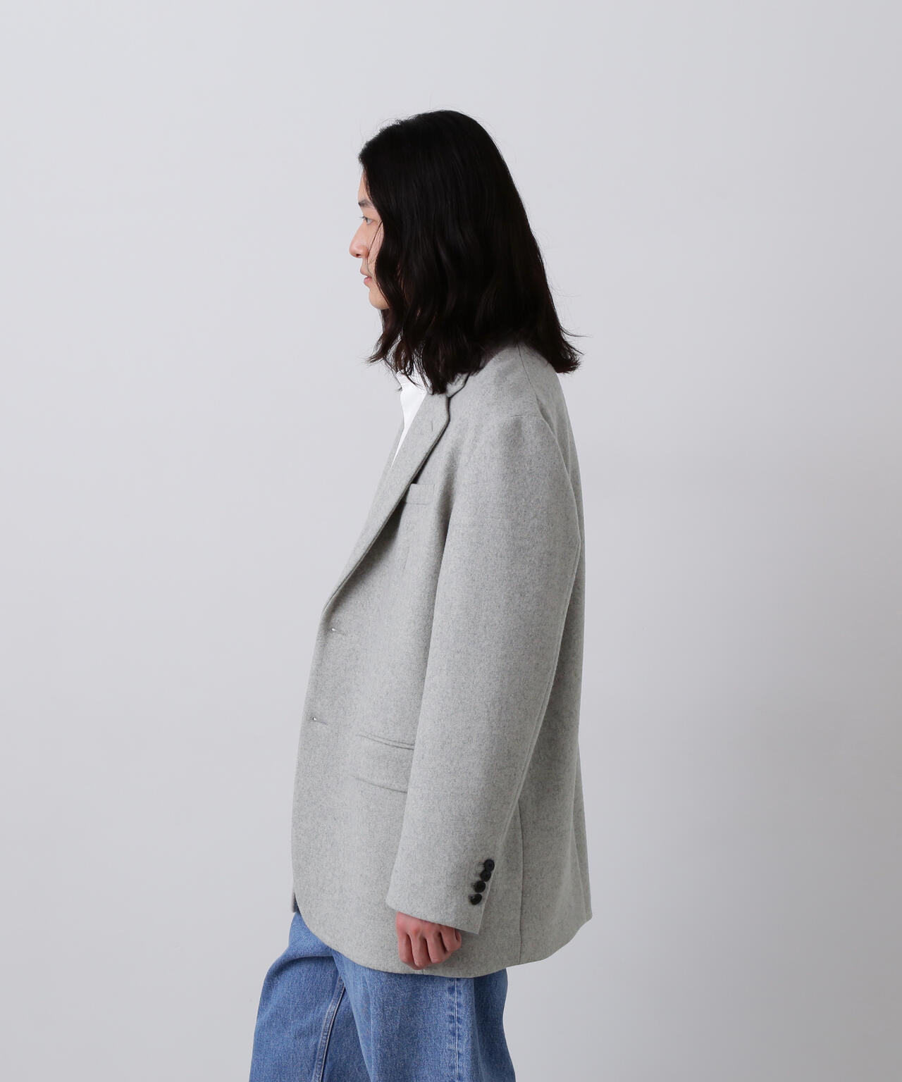 YLÈVE / NON MULESING WOOL OVERDYE MELTON JACKET | YLÈVE（イレーヴ