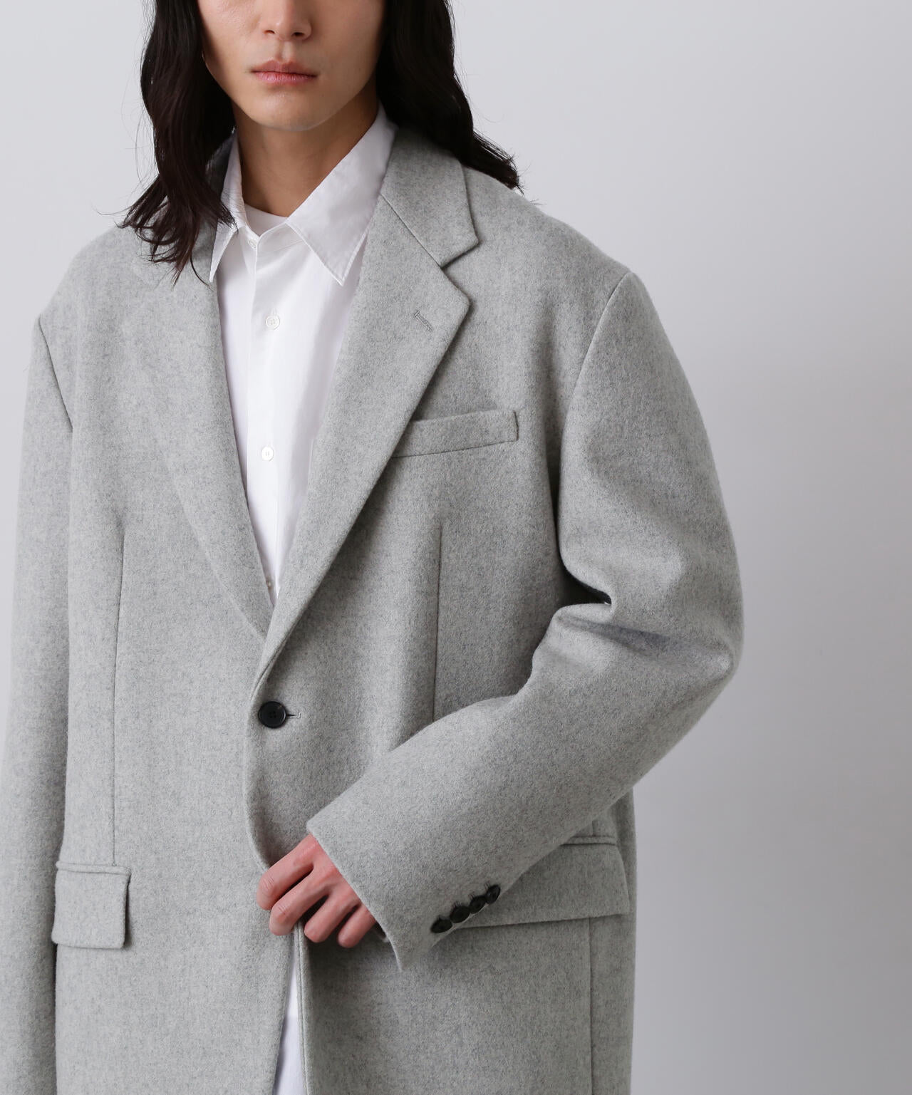 YLÈVE / NON MULESING WOOL OVERDYE MELTON JACKET | YLÈVE（イレーヴ