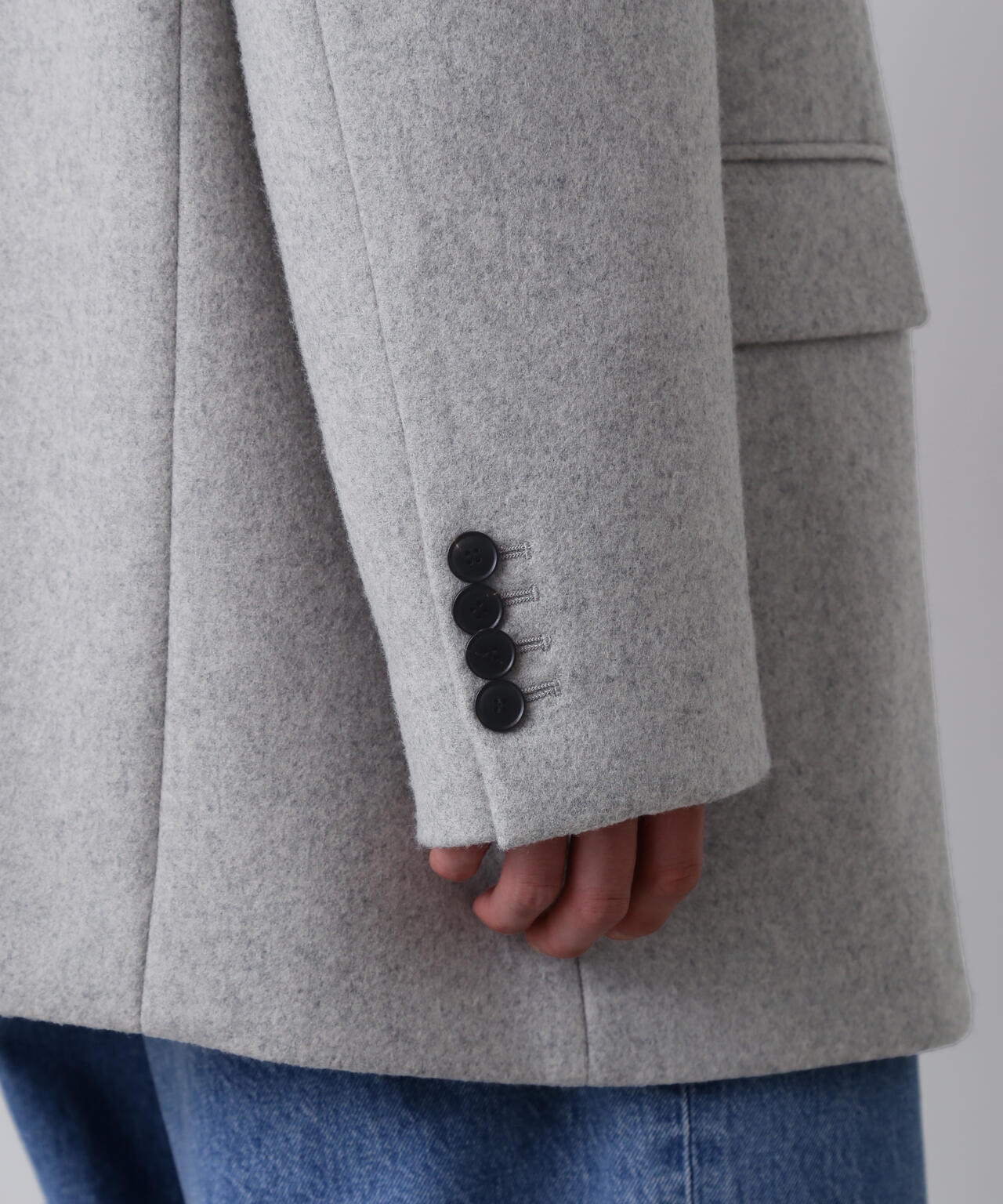 YLÈVE / NON MULESING WOOL OVERDYE MELTON JACKET | YLÈVE（イレーヴ