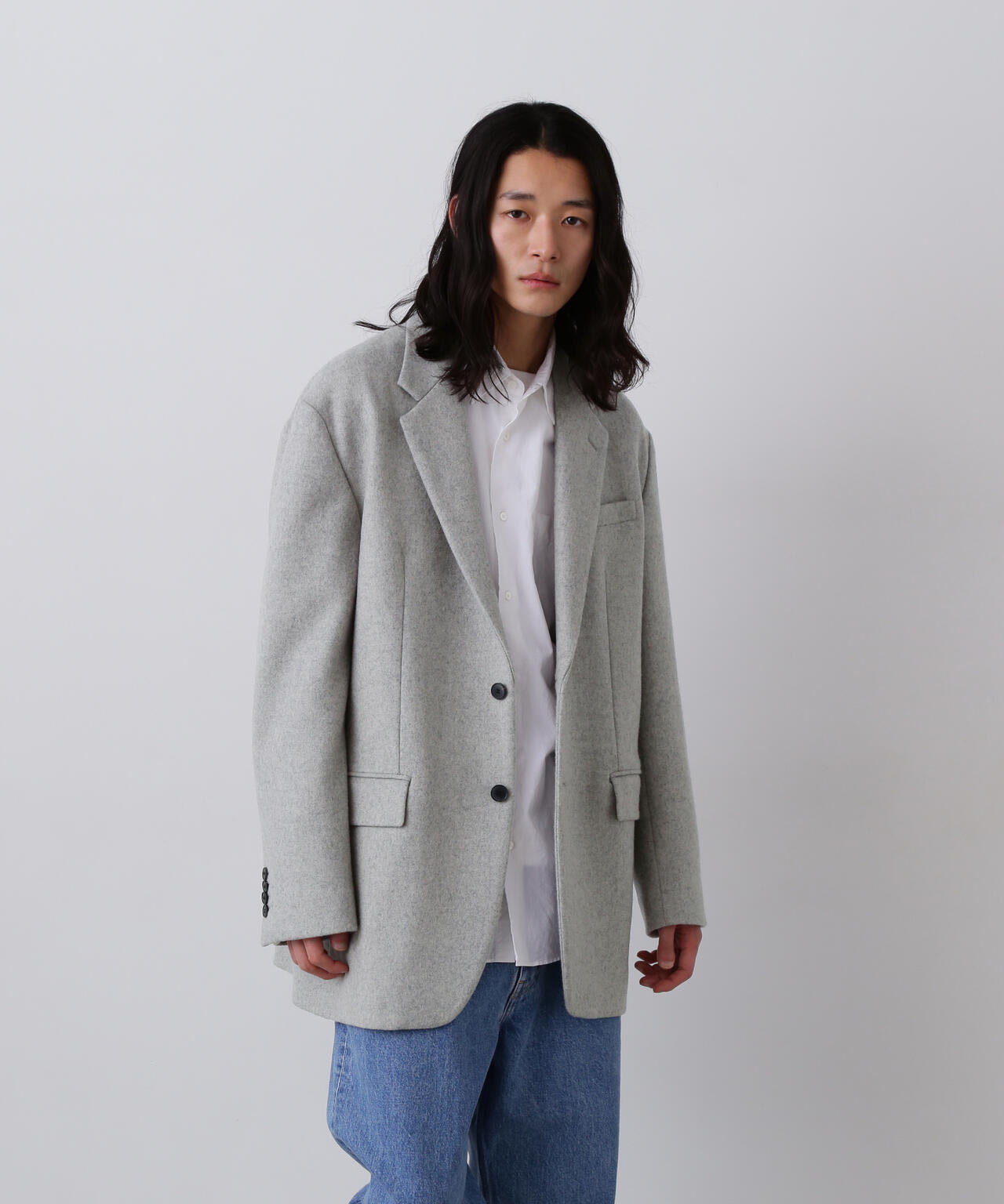 YLÈVE / NON MULESING WOOL OVERDYE MELTON JACKET | YLÈVE（イレーヴ