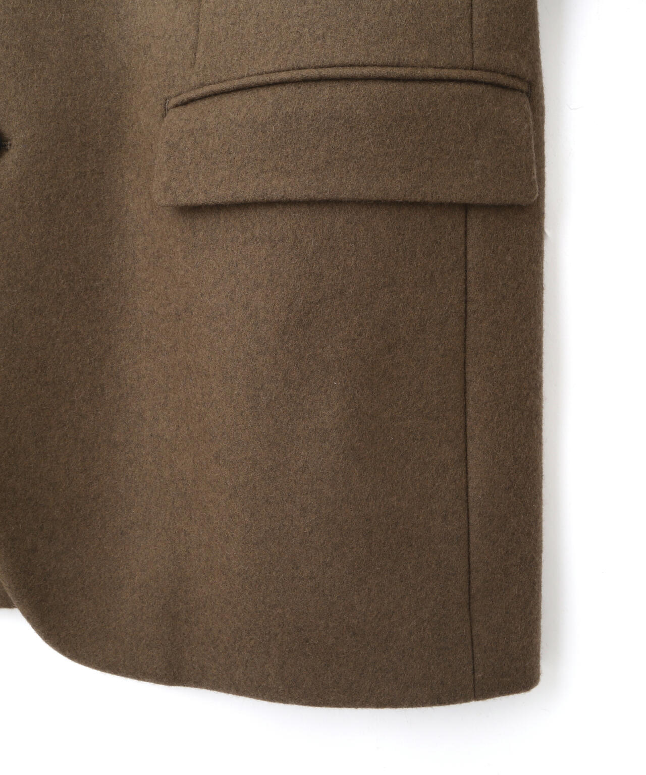 YLEVE WOOL LINEN ノーカラージャケット　イレーヴ WOOL LINEN COLLARLESS JK 1685220038