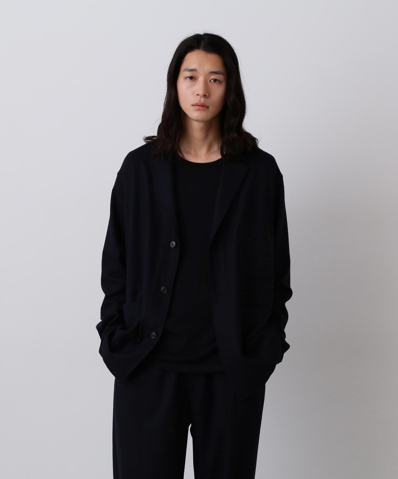 ULTERIOR　WOOL FLANNEL F/T PARKA - BLACK 1/16 FLANNEL L BOX DETAIL BLOUSON(XS Black): Vintage 1.1｜THE SHOP