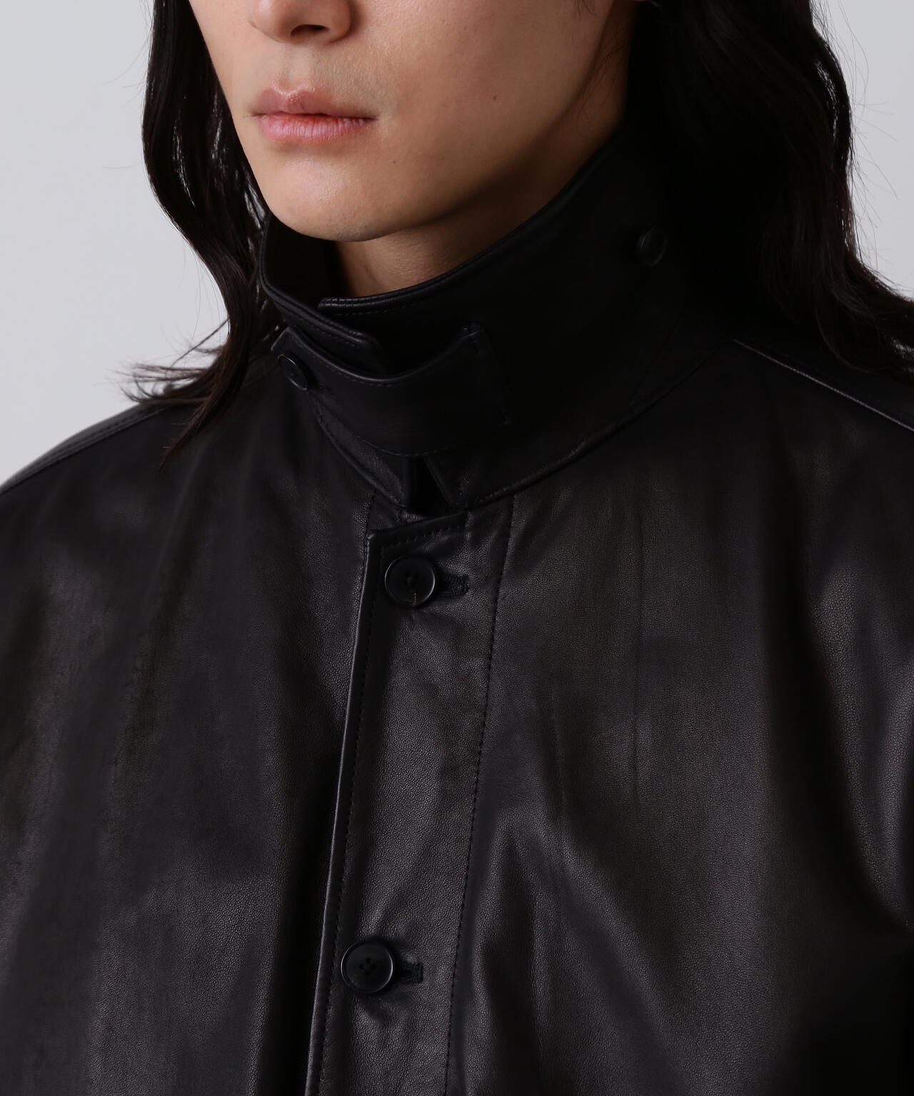 YLÈVE / SHEEP LEATHER COVERALL JACKET | YLÈVE（イレーヴ） ｜【公式