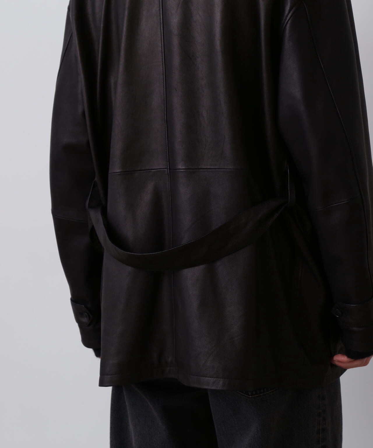 YLÈVE / SHEEP LEATHER COVERALL JACKET | YLÈVE（イレーヴ） ｜【公式