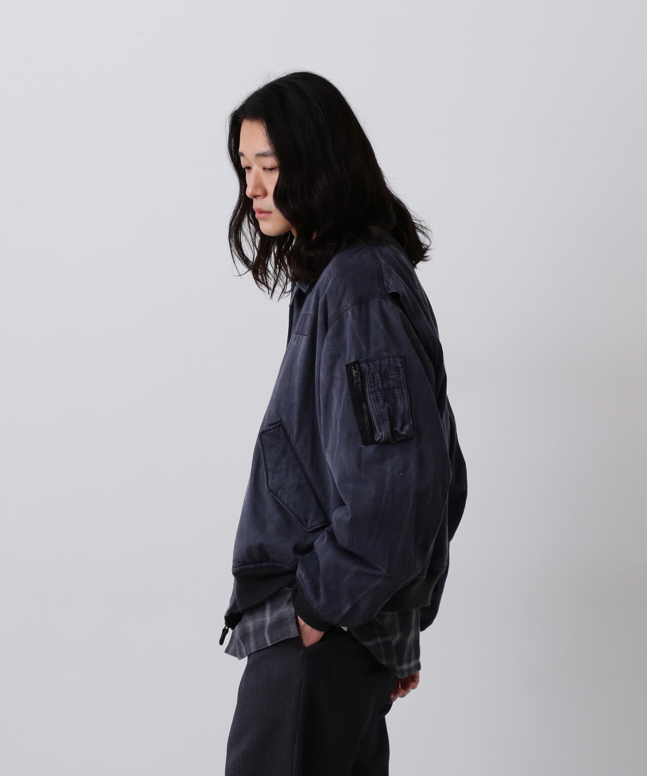 YLÈVE / RAYON COTTON PIGMENT DYE BLOUSON | YLÈVE（イレーヴ