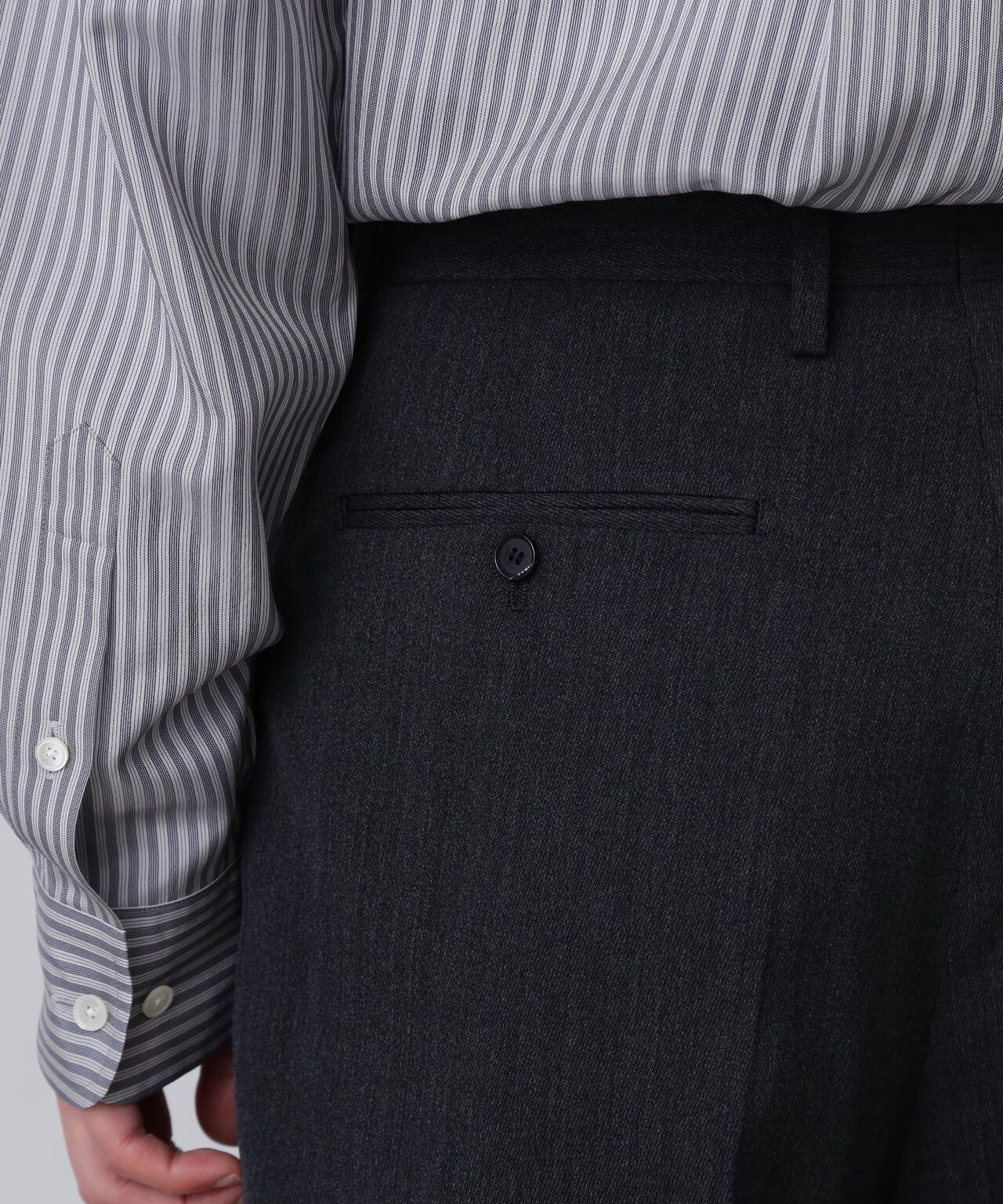 YLÈVE / 2/72 WOOL TRICHOTINE TROUSERS