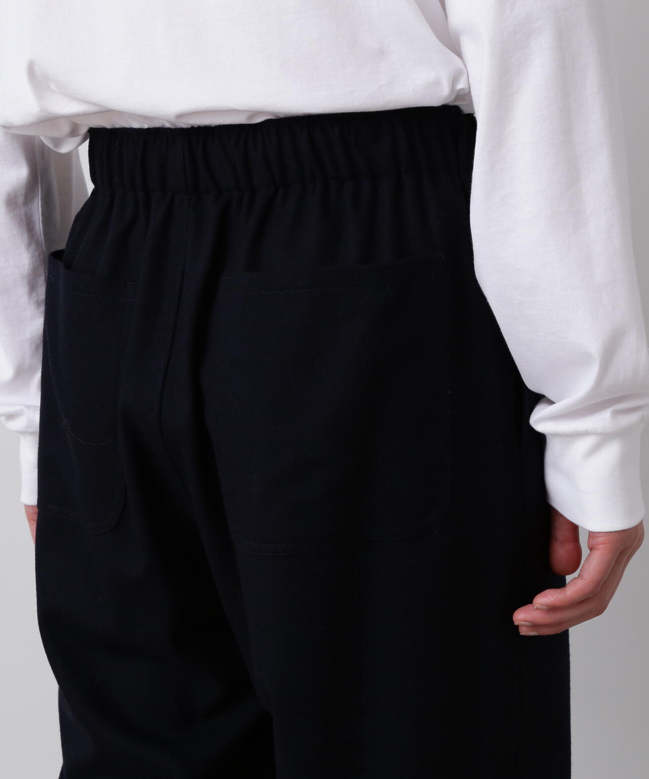 YLEVE / SUPER120's WOOL FLANNEL EASY TROUSERS | YLÈVE（イレーヴ