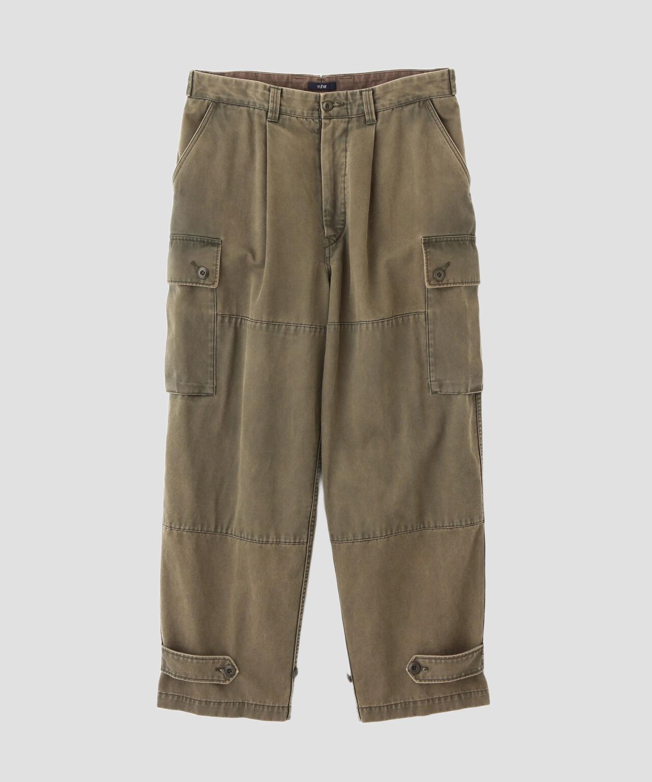 YLÈVE / COTTON TWILL PIGMENT OVERDYE TROUSERS | YLÈVE（イレーヴ