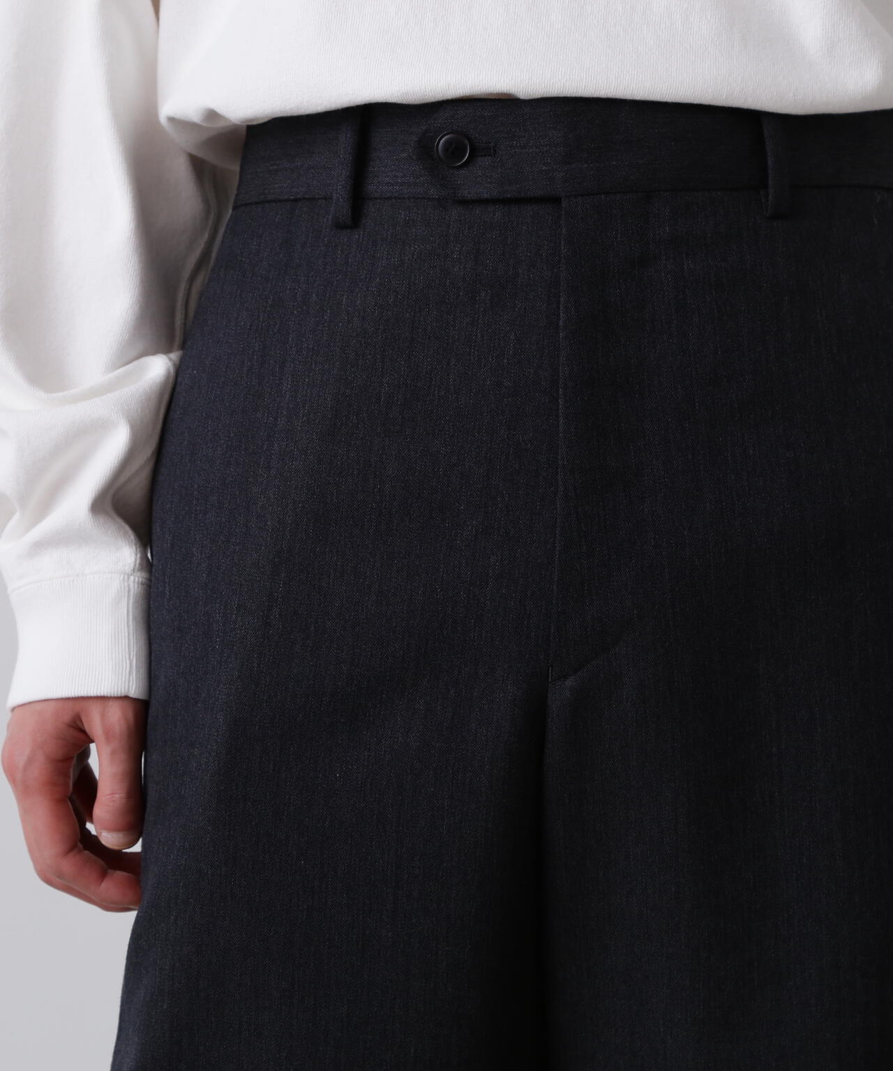 YLÈVE イレーヴ 24AW WOOL GABA TROUSERS スラックス YLÈVE / WOOL MOHAIR GABA STRAIGHT TROUSERS | YLÈVE（イレーヴ