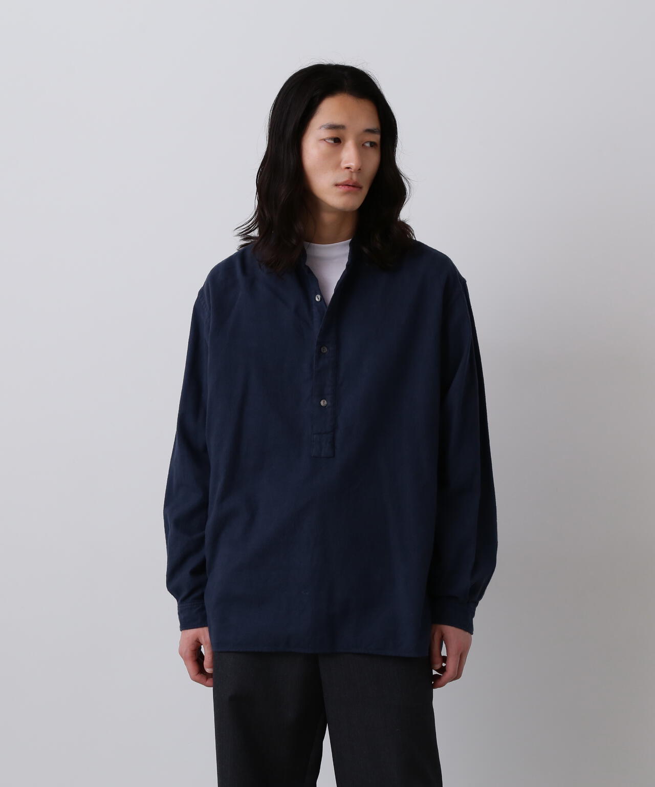 YLEVE / BRUSHED COTTON VIYELLA GARMENT DYE SHIRT | YLÈVE（イレーヴ