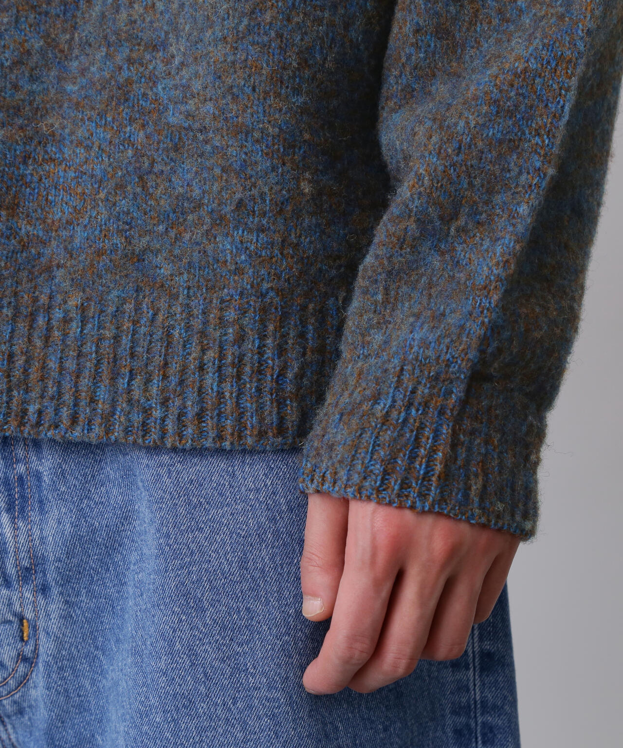 YLÈVE / ITARIAN MERINO WOOL MELANGE KNIT PULL OVER | YLÈVE