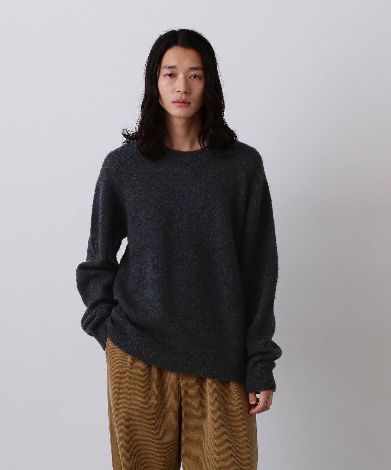 YLÈVE / ITARIAN MERINO WOOL MELANGE KNIT PULL OVER | YLÈVE