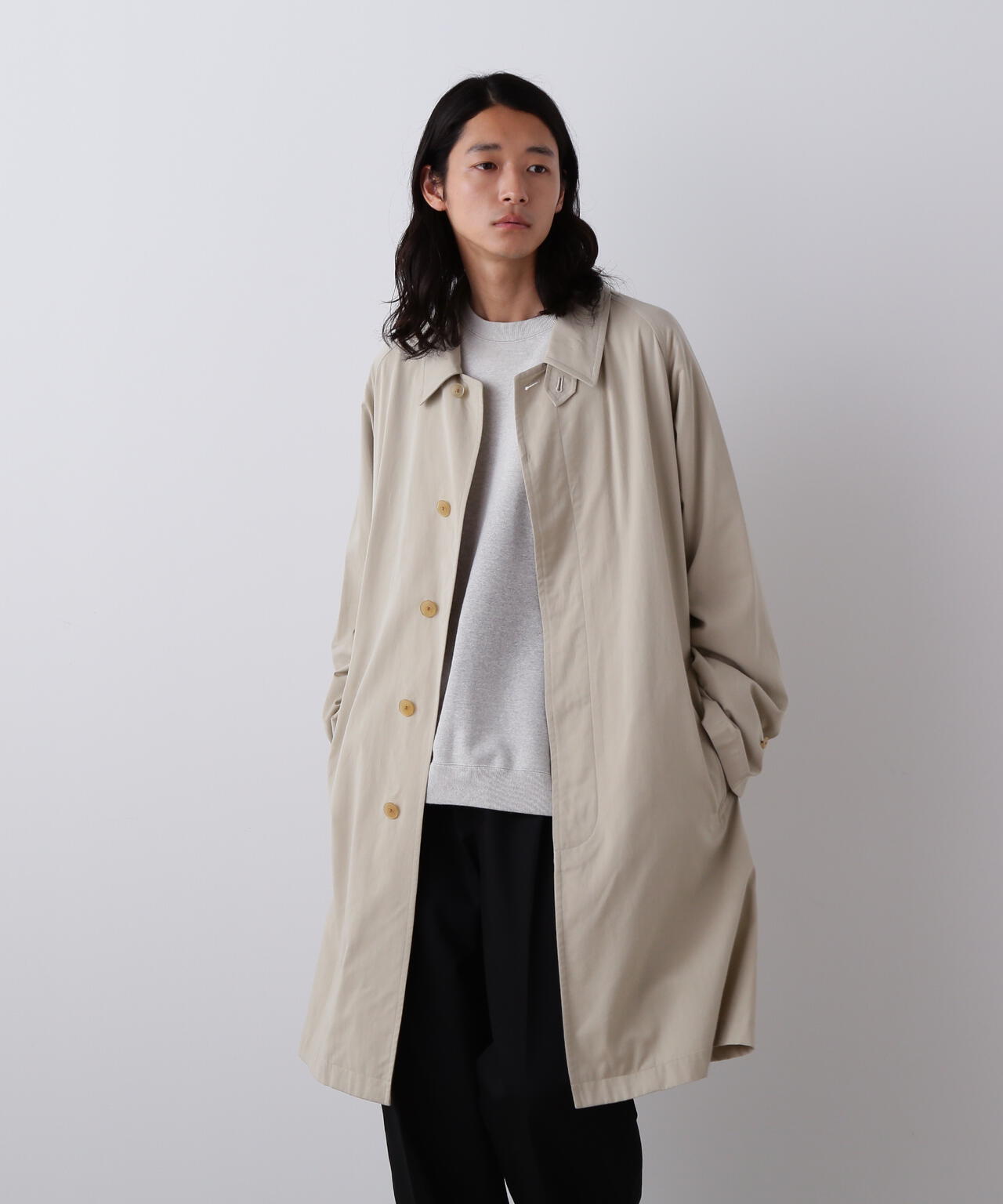YLEVE / COTTON BREND CHAMBRAY COAT