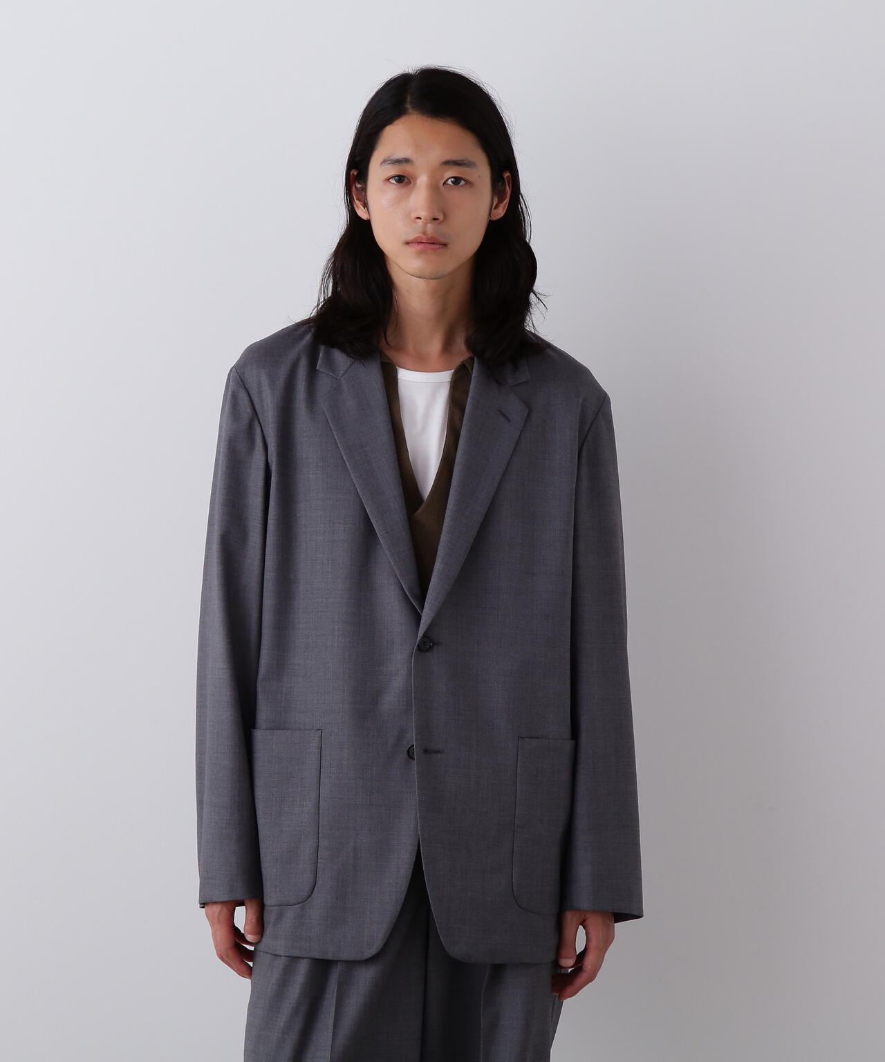 YLEVE / SUPER120'S CHAMBRAY WOOL JACKET | YLÈVE（イレーヴ